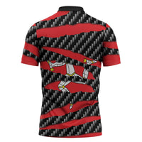 Isle of Man Beast Zipper Polo Shirt Ripped Flag Graphic - Wonder Print Shop