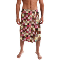 Christmas Patchwork Fake Tuxedo Lavalava Santa and Reindeer Pink Plaid Style - Wonder Print Shop