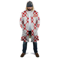 Custom World Football 2026 Croatia Cloak Hrvatska Checkerboard Style - Wonder Print Shop
