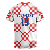 Custom World Football 2026 Croatia Rugby Jersey Hrvatska Checkerboard Style - Wonder Print Shop