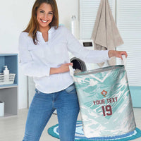 Custom World Football 2026 Portugal Laundry Basket Luso Spirit Football Force