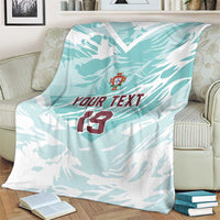 Custom World Football 2026 Portugal Blanket Luso Spirit Football Force