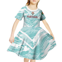 Custom World Football 2026 Portugal Kid Short Sleeve Dress Luso Spirit Football Force