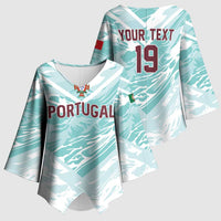 Custom World Football 2026 Portugal Kimono Sleeve Blouse Luso Spirit Football Force