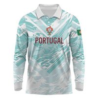 Custom World Football 2026 Portugal Long Sleeve Polo Shirt Luso Spirit Football Force