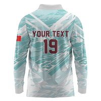 Custom World Football 2026 Portugal Long Sleeve Polo Shirt Luso Spirit Football Force