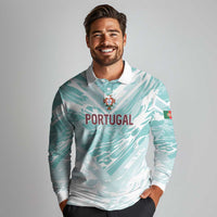 Custom World Football 2026 Portugal Long Sleeve Polo Shirt Luso Spirit Football Force
