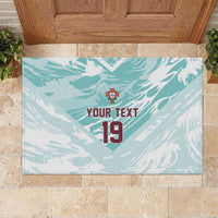 Custom World Football 2026 Portugal Rubber Doormat Luso Spirit Football Force