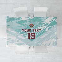 Custom World Football 2026 Portugal Tablecloth Luso Spirit Football Force