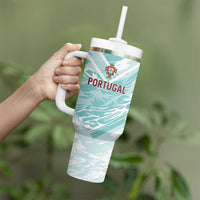 Custom World Football 2026 Portugal Tumbler With Handle Luso Spirit Football Force