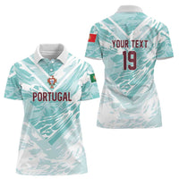 Custom World Football 2026 Portugal Women Polo Shirt Luso Spirit Football Force