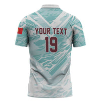 Custom World Football 2026 Portugal Zipper Polo Shirt Luso Spirit Football Force