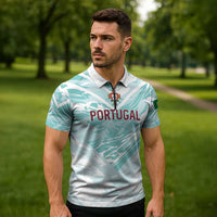 Custom World Football 2026 Portugal Zipper Polo Shirt Luso Spirit Football Force