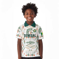 Custom World Football 2026 Senegal Kid Polo Shirt Lions of Teranga Spirit