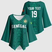 Custom World Football 2026 Senegal Kimono Sleeve Blouse Pride of the African Lions