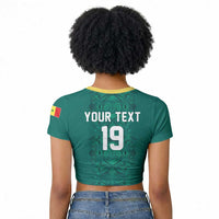 Custom World Football 2026 Senegal Raglan Cropped T shirt Pride of the African Lions