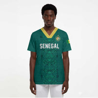 Custom World Football 2026 Senegal Scrub Top Pride of the African Lions