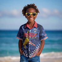 Cabo Verde Goalkeeper Vozinha Kid Hawaiian Shirt The Blue Wall Legend Glory