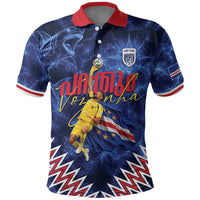 Cabo Verde Goalkeeper Vozinha Polo Shirt The Blue Wall Legend Glory