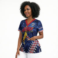 Cabo Verde Goalkeeper Vozinha Scrub Top The Blue Wall Legend Glory