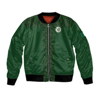 Mis Raices Mexico Football Custom Bomber Jacket Aztec Calendar Line Art