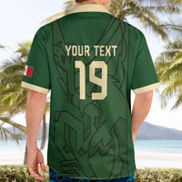 Mis Raices Mexico Football Custom Hawaiian Shirt Aztec Calendar Line Art