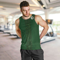 Mis Raices Mexico Football Custom Men Tank Top Aztec Calendar Line Art