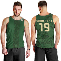 Mis Raices Mexico Football Custom Men Tank Top Aztec Calendar Line Art