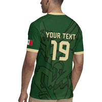 Mis Raices Mexico Football Custom Rugby Jersey Aztec Calendar Line Art