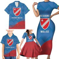 Personalized Italy Molise Family Matching Short Sleeve Bodycon Dress and Hawaiian Shirt Flag Style LT19