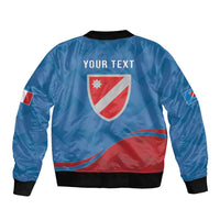 Personalized Italy Molise Sleeve Zip Bomber Jacket Flag Style LT19