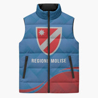 Personalized Italy Molise Sleeveless Puffer Jacket Flag Style - Wonder Print Shop