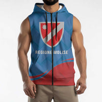 Personalized Italy Molise Sleeveless Zip Hoodie Flag Style - Wonder Print Shop