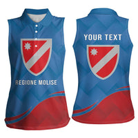 Personalized Italy Molise Women Sleeveless Polo Shirt Flag Style LT19