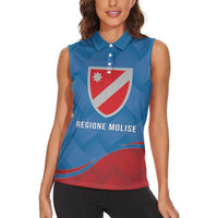 Personalized Italy Molise Women Sleeveless Polo Shirt Flag Style LT19