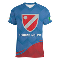 Personalized Italy Molise Women V-Neck T-Shirt Flag Style LT19