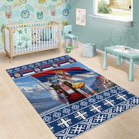 Serbia Christmas Wolf Area Rug Vuk Serbian Mascot - Wonder Print Shop