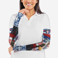 Serbia Christmas Wolf Arm Sleeves Vuk Serbian Mascot - Wonder Print Shop