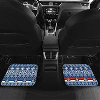 Serbia Christmas Wolf Car Mats Vuk Serbian Mascot - Wonder Print Shop