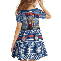 Serbia Christmas Wolf Family Matching Off Shoulder Maxi Dress and Hawaiian Shirt Vuk Serbian Mascot - Wonder Print Shop