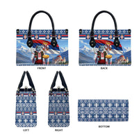 Serbia Christmas Wolf Leather Bag Vuk Serbian Mascot - undefined