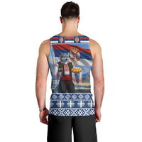 Serbia Christmas Wolf Men Tank Top Vuk Serbian Mascot - Wonder Print Shop