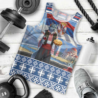 Serbia Christmas Wolf Men Tank Top Vuk Serbian Mascot - Wonder Print Shop
