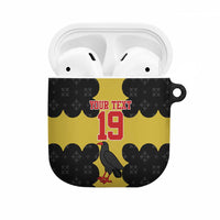 Custom Flintshire Wales AirPods Case Coat Of Arms with Heraldic Flag - Wonder Print Shop
