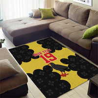 Custom Flintshire Wales Area Rug Coat Of Arms with Heraldic Flag - Wonder Print Shop