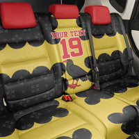 Custom Flintshire Wales Back Car Seat Cover Coat Of Arms with Heraldic Flag - Wonder Print Shop