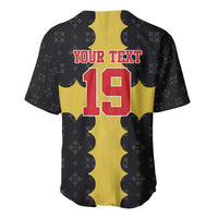 Custom Flintshire Wales Baseball Jersey Coat Of Arms with Heraldic Flag - Wonder Print Shop