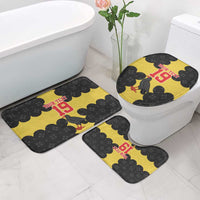 Custom Flintshire Wales Bathroom Set Coat Of Arms with Heraldic Flag - Wonder Print Shop