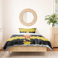 Custom Flintshire Wales Bedding Set Coat Of Arms with Heraldic Flag - Wonder Print Shop