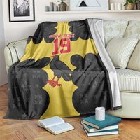 Custom Flintshire Wales Blanket Coat Of Arms with Heraldic Flag - Wonder Print Shop